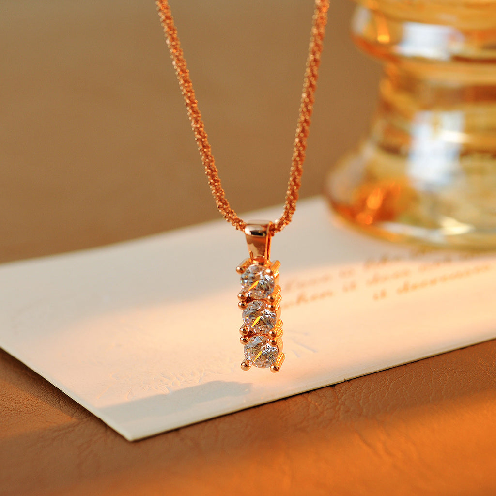 TikTok Live Room Hot-Selling Starry Sky Necklace Versatile High-End Light Luxury Niche Design Collarbone Chain