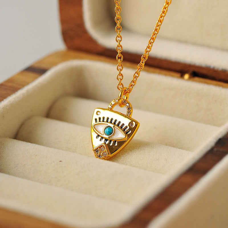 Unique Design God's Eye Light Luxury Niche High-end Collarbone Chain Fashion Internet Celebrity Temperament Necklace Hot-selling Choker