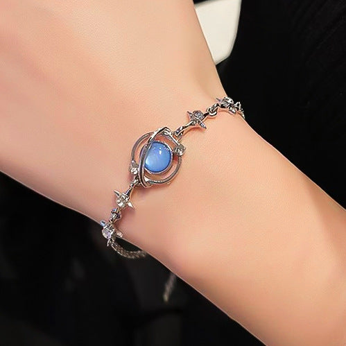 Hot-Selling Creative Geng Geng Galaxy Bracelet for Women, Light Luxury Jewelry with a High-End Feel, Summer Temperament, Niche Versatile Bracelet