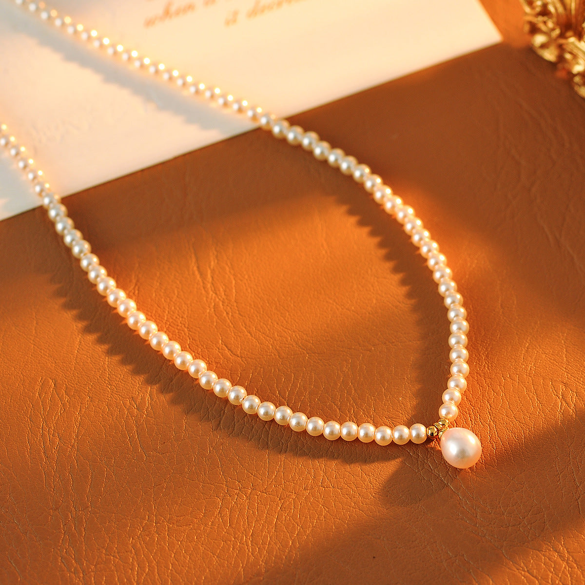 Morning Dew Light Necklace Summer Niche Design Sense Collarbone Chain New Hot-Selling Elegant Choker