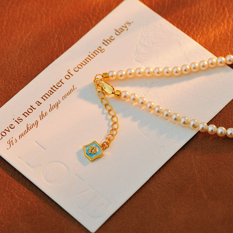 24 Years Natural Baroque Necklace Micro Inlay High-end Scorpio Temperament Versatile Pearl Necklace