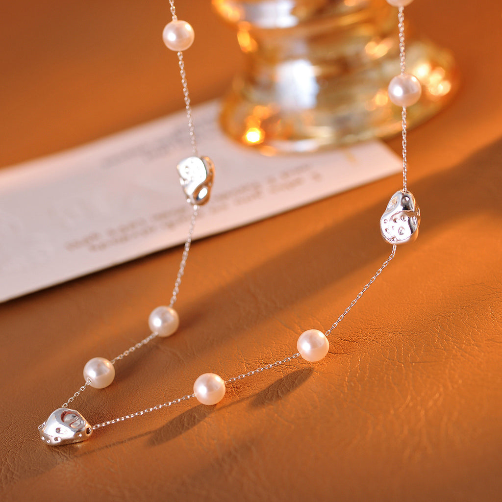 Pearl Necklace Irregular Pearl Necklace High-end Sense of Luxury Niche Elegant Atmosphere High-grade