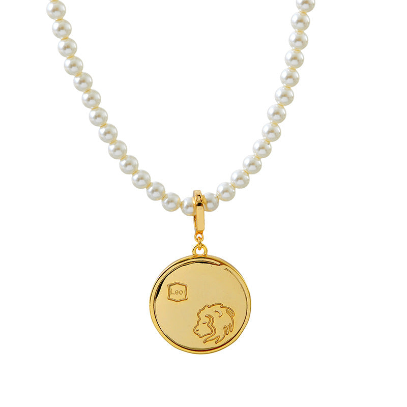 24 Years Natural Baroque Necklace Micro Inlay High-end Leo Temperament Versatile Pearl Necklace