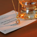 Sweet Fresh Cute Rotatable Rabbit Necklace Light Luxury Niche Super Flash Full Diamond Clavicle Chain