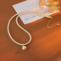 French Elegant Pearl Pendant Necklace for Women, Popular Light Luxury Collarbone Chain, Niche Temperament Accessory