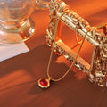 New Hot-Selling New Year Zodiac Year Red Gourd Necklace for Women Autumn Winter High-End Sweater Chain Pendant Jewelry
