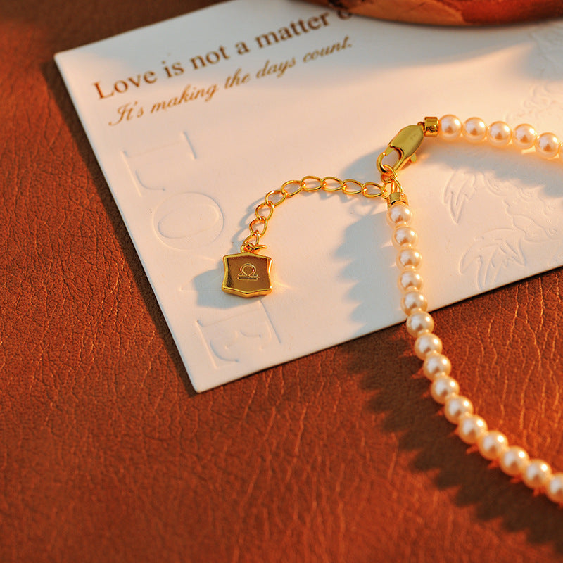 24 Years Natural Baroque Necklace Micro Inlay High-end Sense Libra Temperament Versatile Pearl Necklace