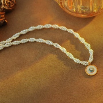 Stackable Pearl Necklace Non-Fading Women Versatile High-End Feel Accessories Beaded New Chinese Style Collarbone Choker