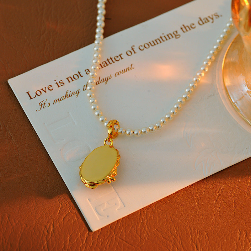 New Chinese Style Colorful Retro Oil Painting Style Natural Freshwater Pearl Earrings S925 Silver Needle Niche Fashion High-end Earrings