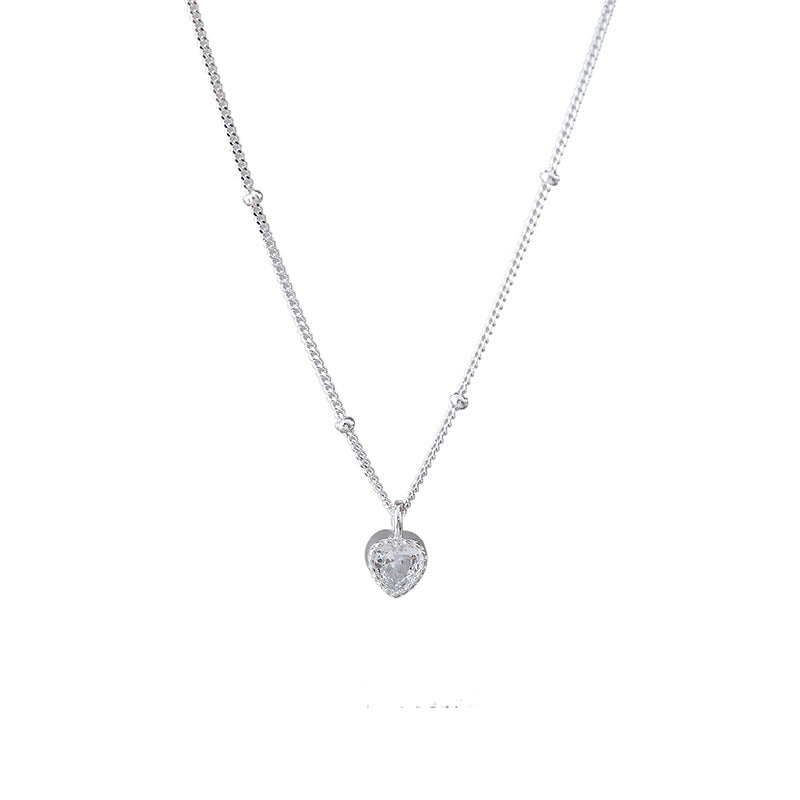 New Year's New Love Zircon Necklace Women's High-Quality Elegant Temperament Clavicle Chain Factory One Piece