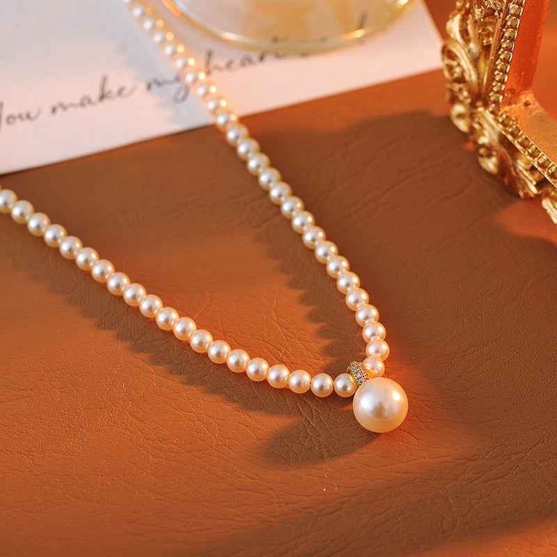 Shijia Pearl Necklace for Women, Niche Design with a Sense of Sophistication, Xiaomi Pearl Choker, New Hot-Selling Clavicle Chain for the Year
