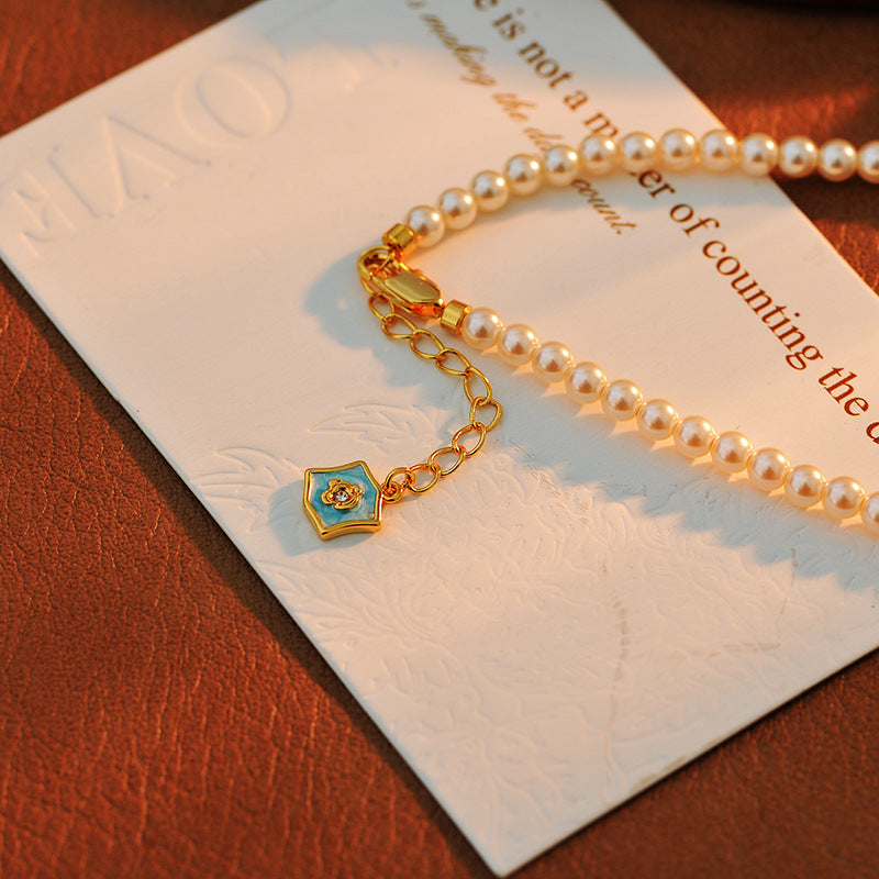 24 Years Natural Baroque Necklace Micro Inlay High-end Feel Pisces Temperament Versatile Pearl Necklace