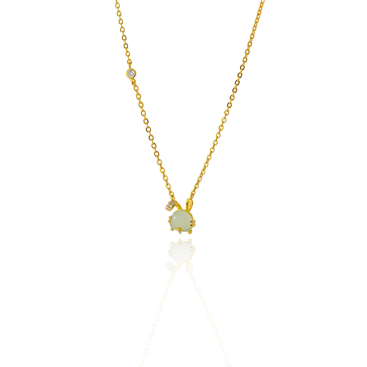 Super Cute Lucky Rabbit Necklace New Year Design Niche Design High-end Clavicle Chain