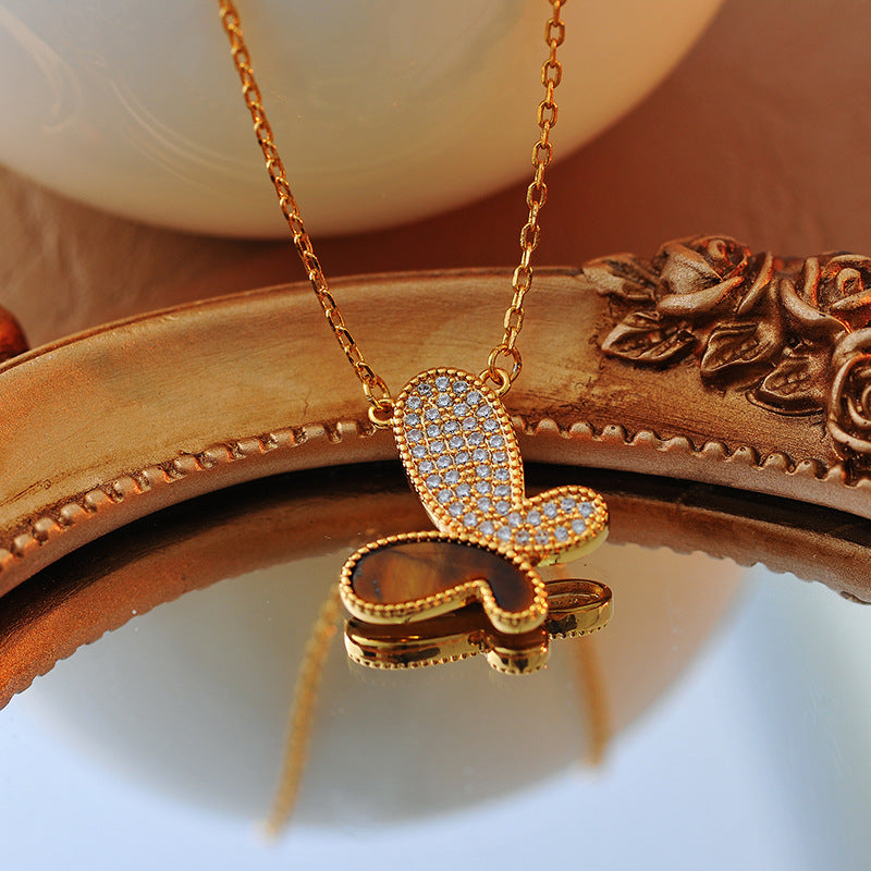 European and American Fashion Butterfly Necklace High-end Fashion Versatile New Butterfly Necklace