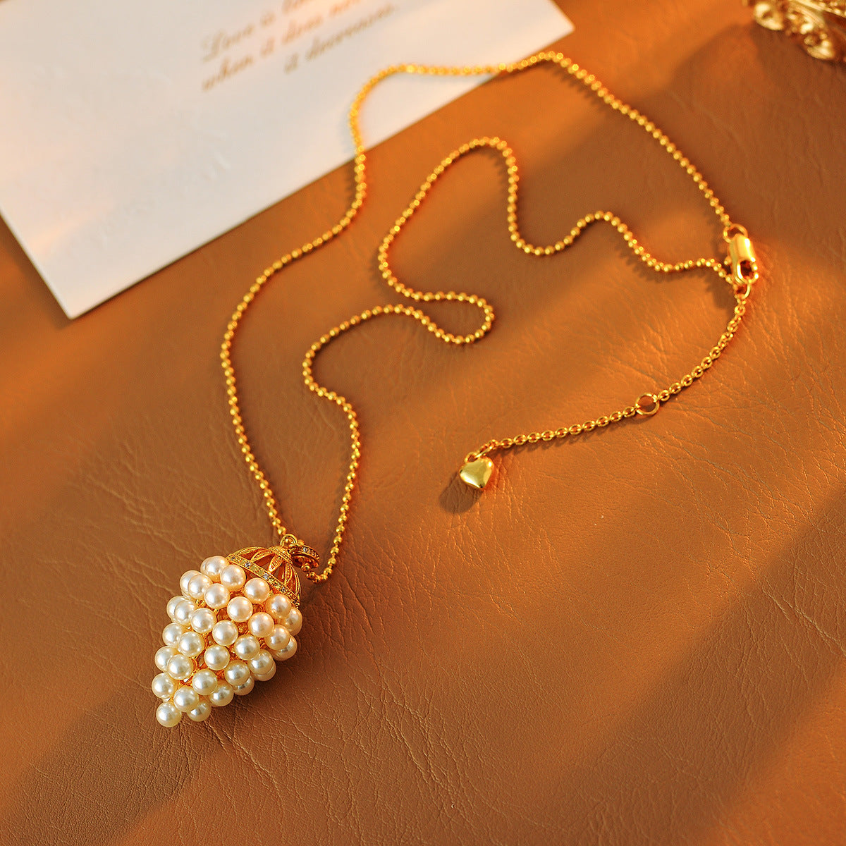 Pearl Popcorn Chain Necklace for Women, Light Luxury, High-End French Style, New Trendy Necklace