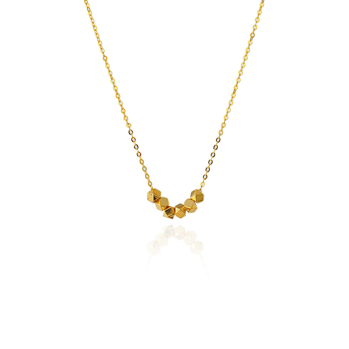 Bafanglaicai Broken Silver Sugar Cube Necklace Light Luxury Niche High-end Clavicle Chain 2025 New Model