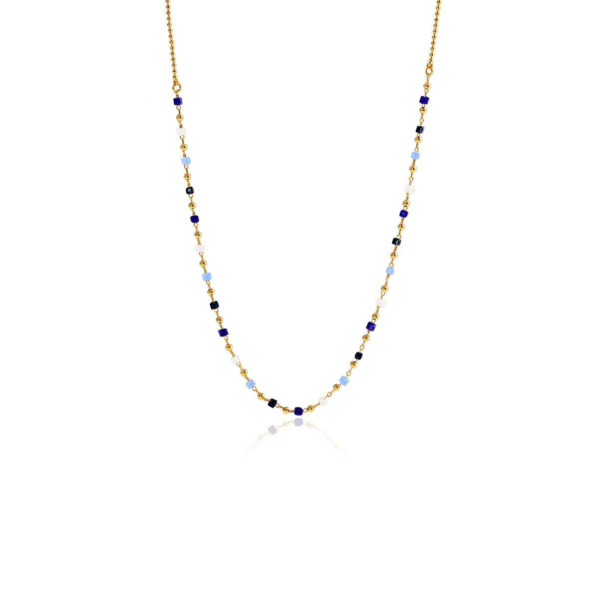 Floral Colorful Beaded Necklace New Fresh Collarbone Chain Light Luxury Fashion Gift Necklace