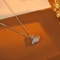 Silver Saturn Pendant Necklace Light Luxury High-end Niche Design New Exquisite Planet Collarbone Chain Jewelry
