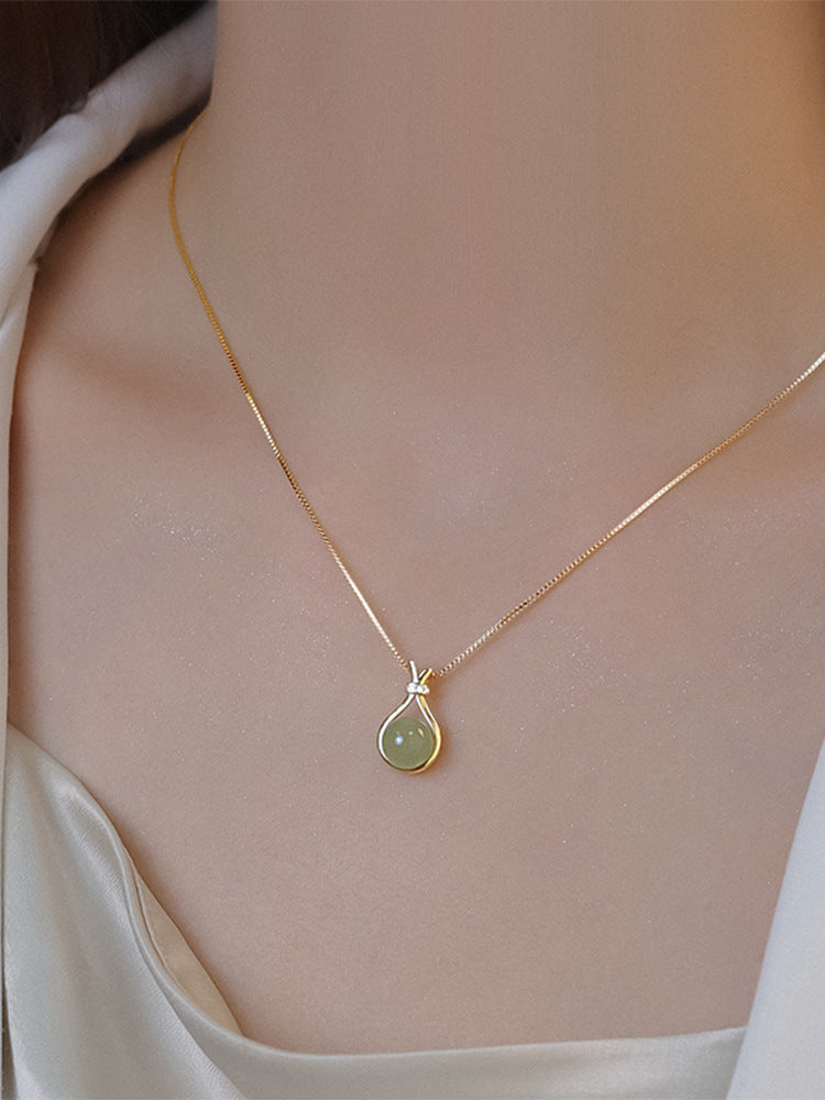 Original Design 18K Gold Plated Lucky Bag Titanium Steel Non-Fading Necklace Light Luxury Pendant Women's Collarbone Chain Valentine's Day Gift