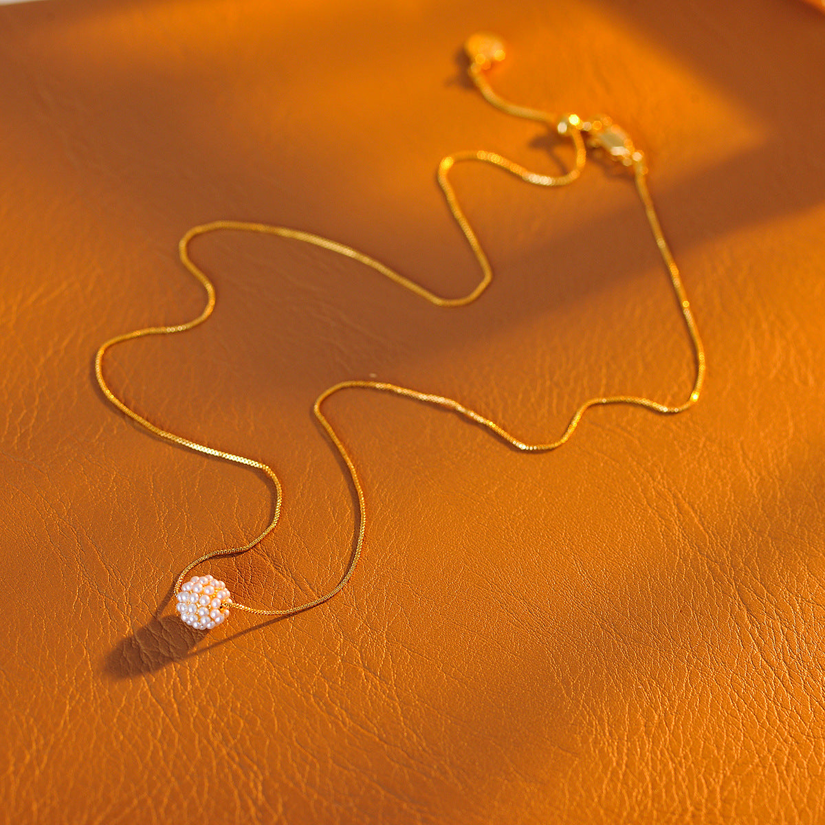 Exquisite Light Luxury High-End Hydrangea Necklace New Hot-Selling Niche Design Fashionable Elegant Choker