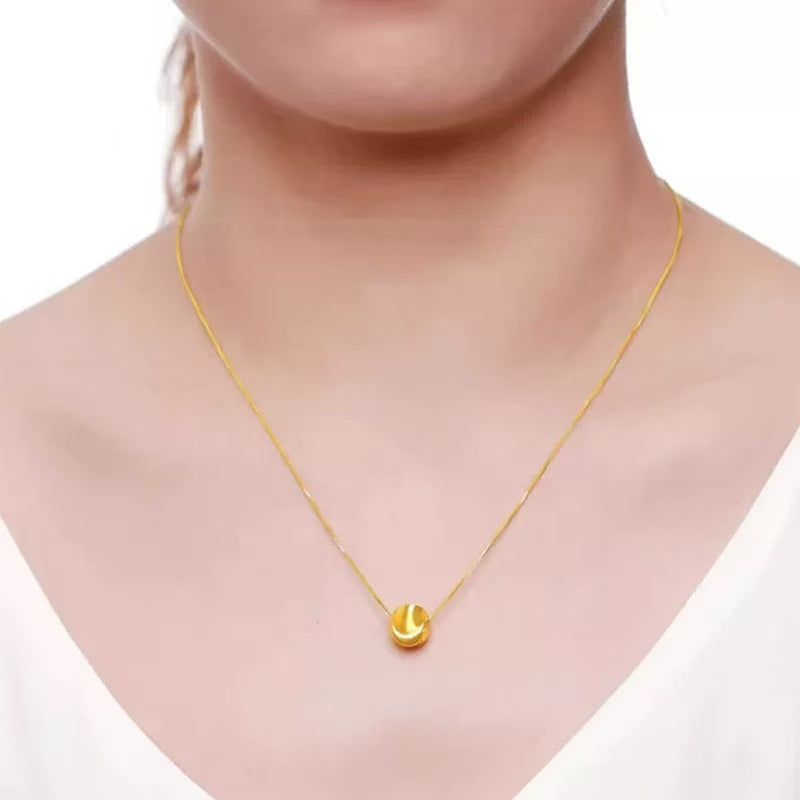 French Style High-End Bead Necklace Accessory Clavicle Chain Light Luxury Niche Design Neck Chain Jewelry