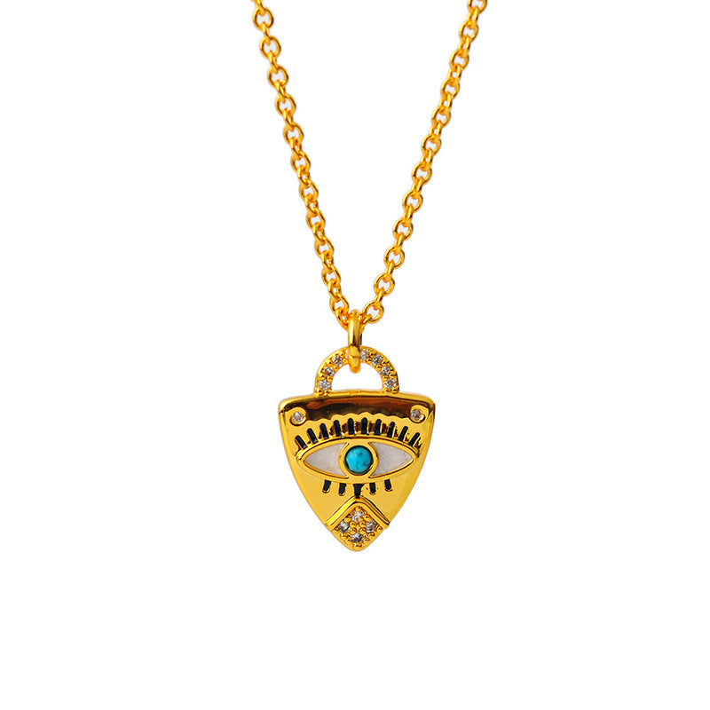 Unique Design God's Eye Light Luxury Niche High-end Collarbone Chain Fashion Internet Celebrity Temperament Necklace Hot-selling Choker