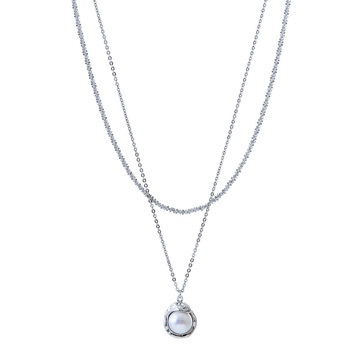 European and American Cross-Border Vintage 18K Gold-Plated Baroque Irregular Pearl Pendant Necklace