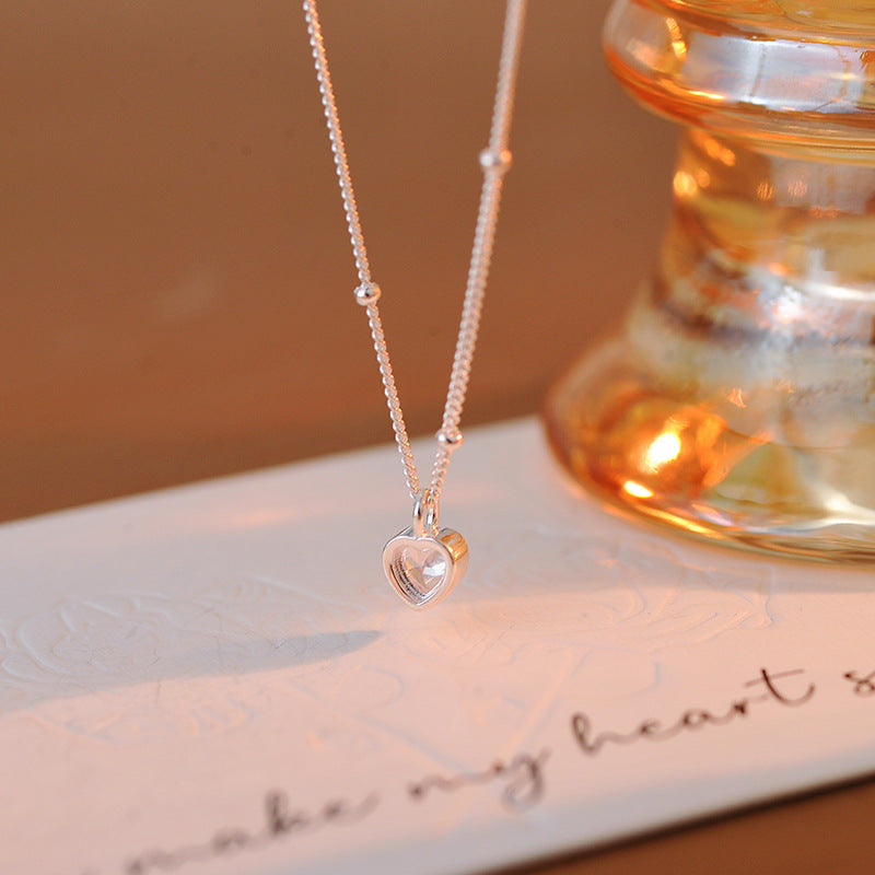 New Year's New Love Zircon Necklace Women's High-Quality Elegant Temperament Clavicle Chain Factory One Piece