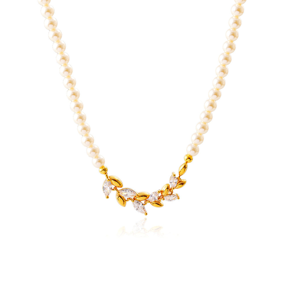 Sweet Girly Beaded Wheat Spike Earrings for Women 2025 New Style Tassel Earrings Necklace