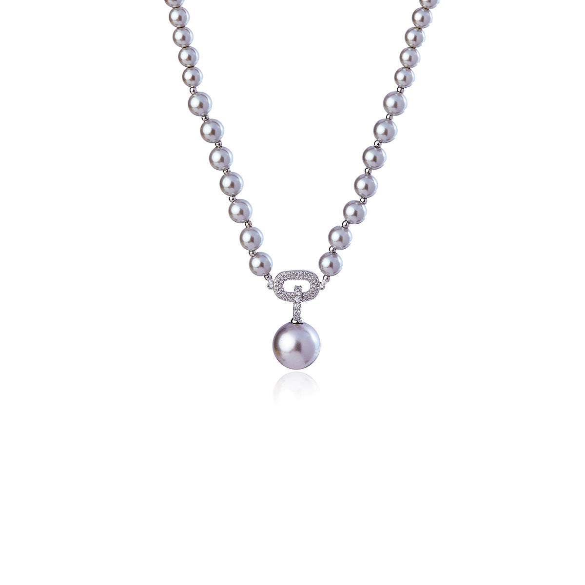 Bracelet Necklace Strong Light Pearl Gradient Necklace Exquisite Earrings High-end Clavicle Chain Bracelet