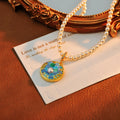 24 Years Natural Baroque Necklace Micro Inlay High-end Scorpio Temperament Versatile Pearl Necklace