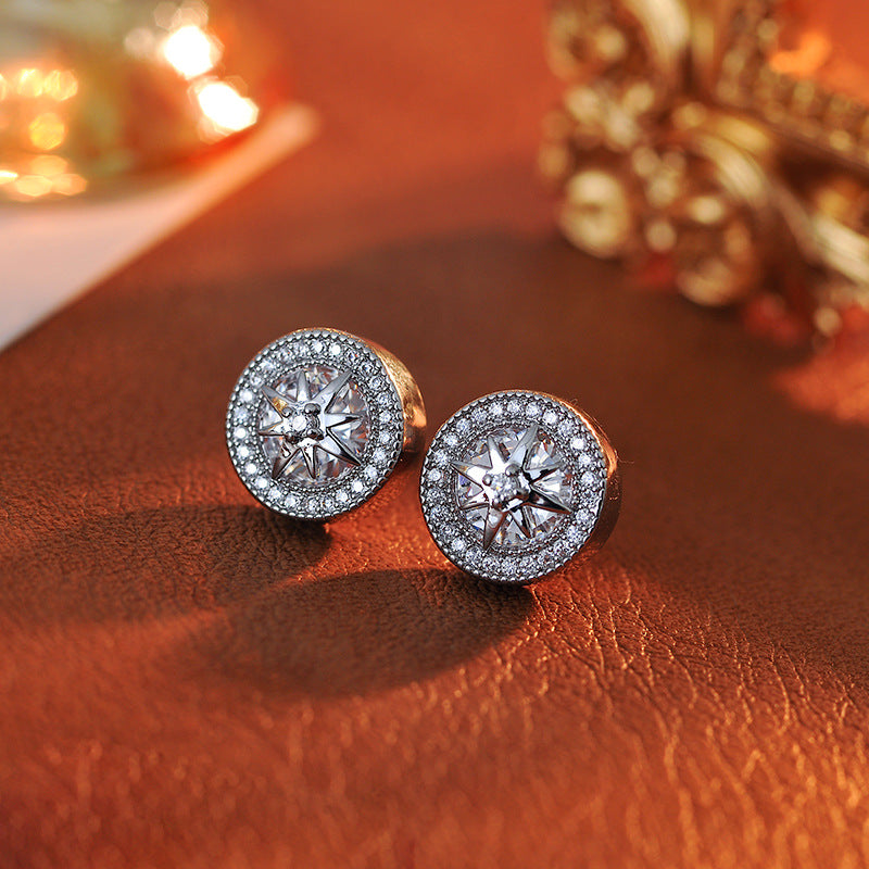 Pearl Eight-Pointed Star Necklace for Women, Light Luxury Collarbone Chain, Design Sense High-End Necklace, Light Luxury Fashion Collarbone Chain, Earrings for Women