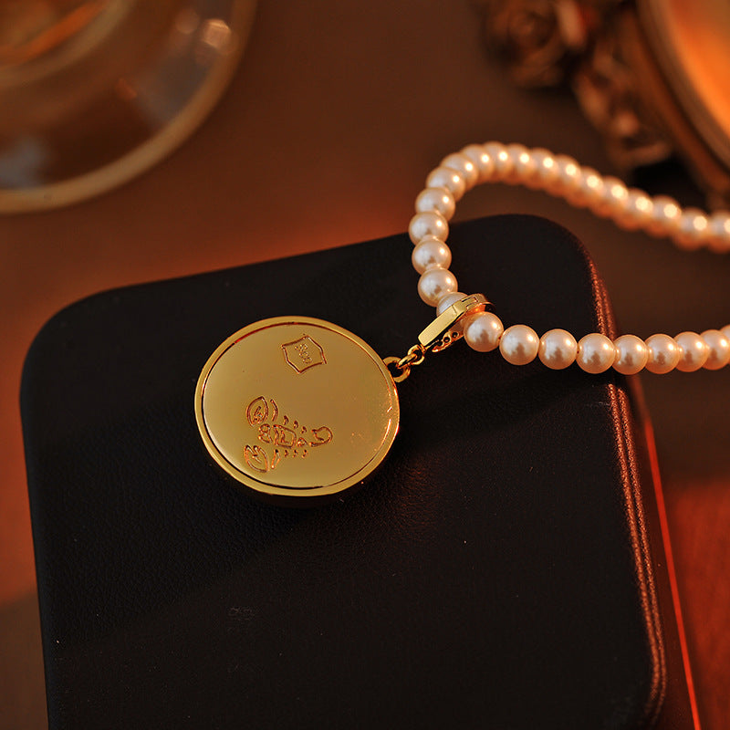 24 Years Natural Baroque Necklace Micro Inlay High-end Scorpio Temperament Versatile Pearl Necklace