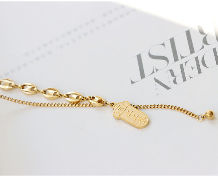 Light Luxury Niche Blind Box Lucky Sign Necklace 2025 New Women's Fortune Brand Collarbone Chain Birthday Gift