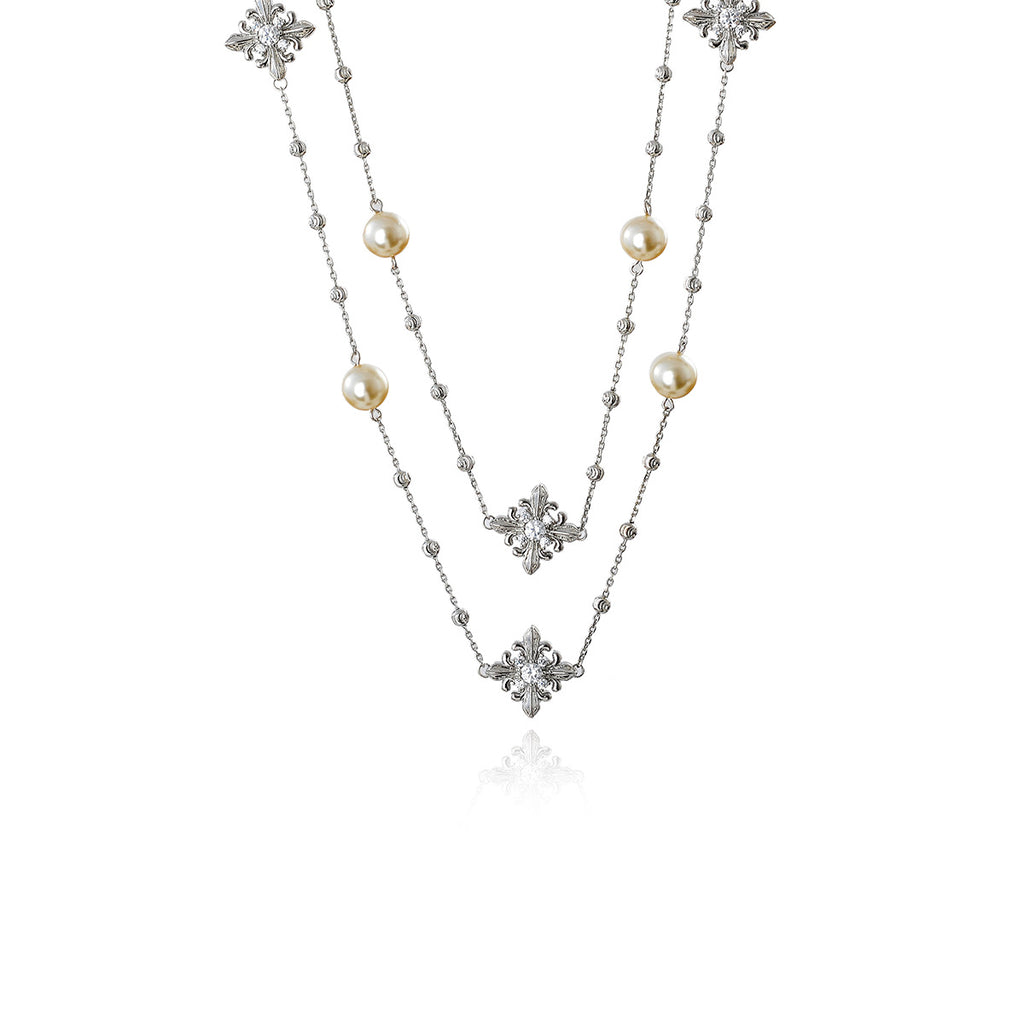 Zircon Star Flower Bracelet New Light Luxury Niche Exquisite High-end Bracelet Necklace Accessories