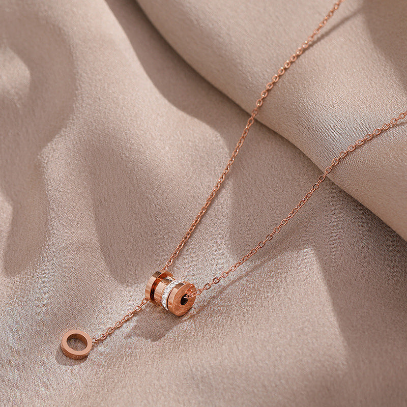 Titanium Steel Non-Fading Small Waist Light Luxury Necklace for Women 2025 New Hot-Selling Niche Design Accessory Decorative Collarbone Chain