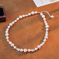 New Fashion Pearl Fragment Silver Necklace Chain National Style Design Sense Temperament Personality Choker