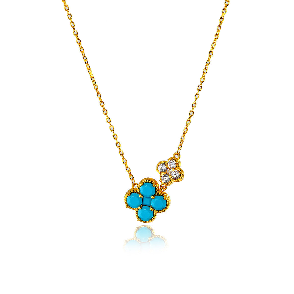 New Chinese Style Ultra Shiny Exquisite Flower Pendant Necklace Fashionable Elegant High-end Beautiful Collarbone Chain