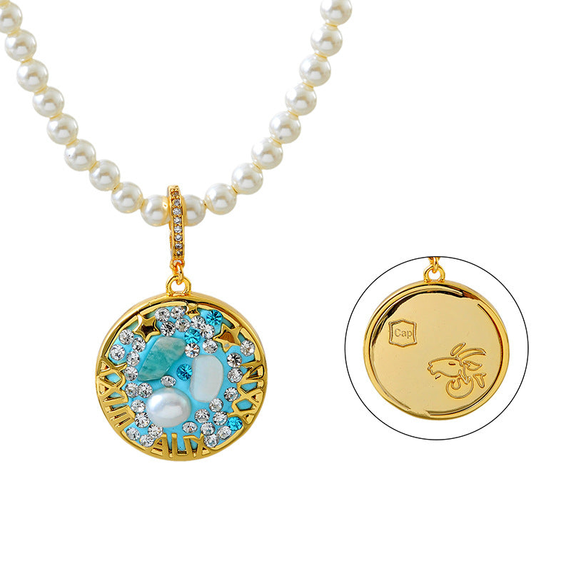 24 Years Natural Baroque Necklace Micro Inlay High-end Capricorn Temperament Versatile Pearl Necklace