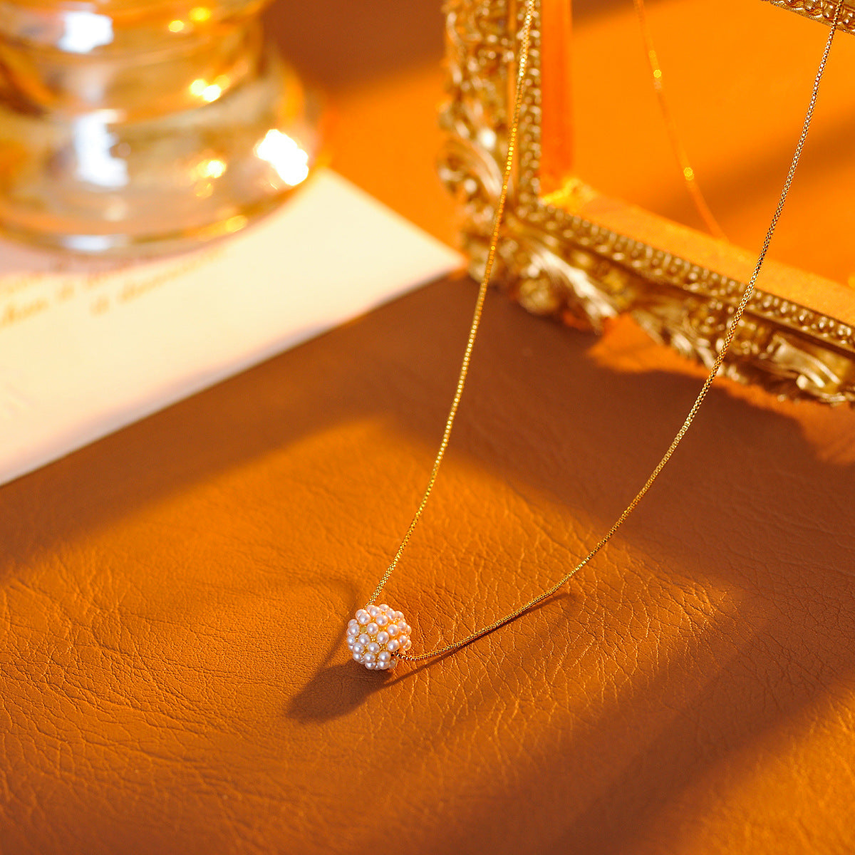 Exquisite Light Luxury High-End Hydrangea Necklace New Hot-Selling Niche Design Fashionable Elegant Choker