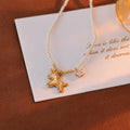 Unicorn Necklace for Women, Light Luxury Niche New Model, Popular Star White Mother-of-Pearl Collarbone Chain