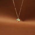 2025 New Niche Design Dopamine Colorful Cube Necklace High-End Elegant Ear Thread